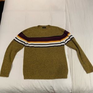 ASOS chartreuse New Look Block Stripe Sweater